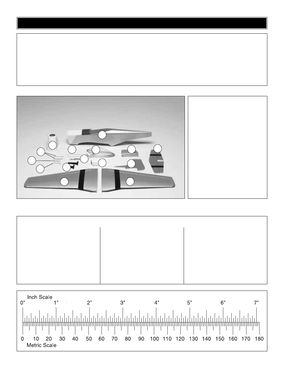 Kit contents | Great Planes Combat Mustang ARF - GPMA1475 User Manual | Page 5 / 20