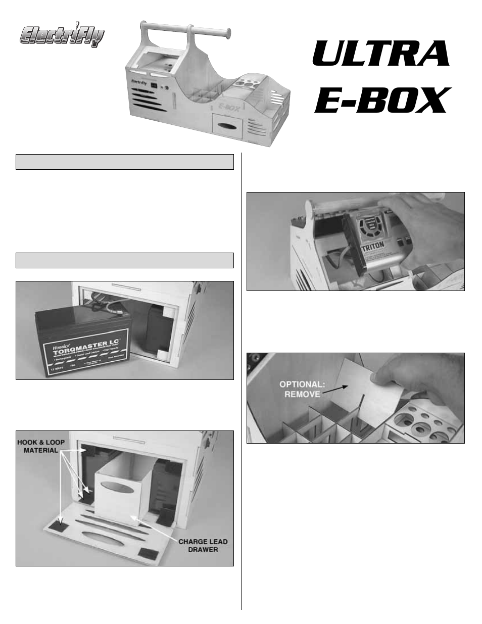Great Planes Compact E-Box - GPMP1006 User Manual | 1 page