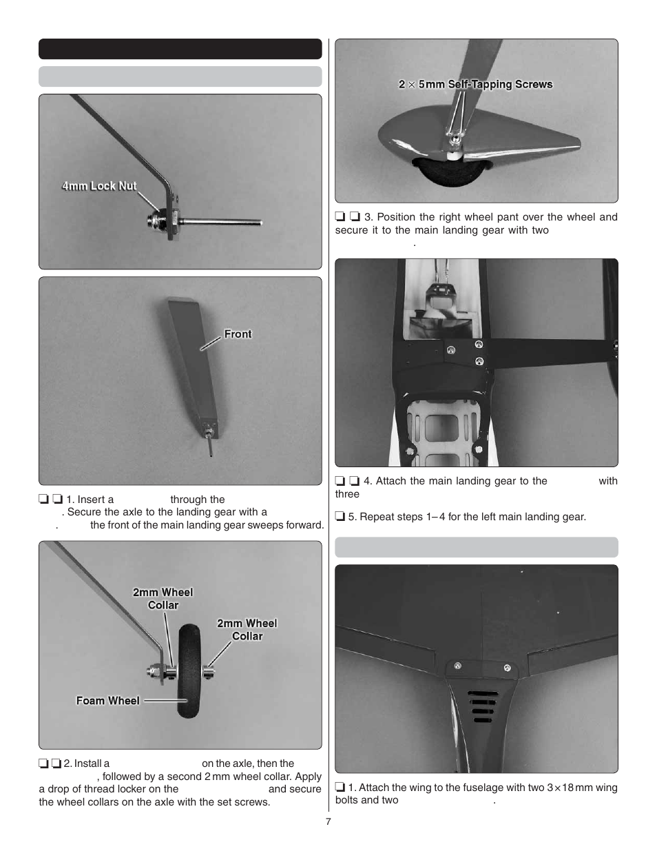 Install the stabilizer | Great Planes Cosmic Wind EP ARF - GPMA1810 User Manual | Page 7 / 20