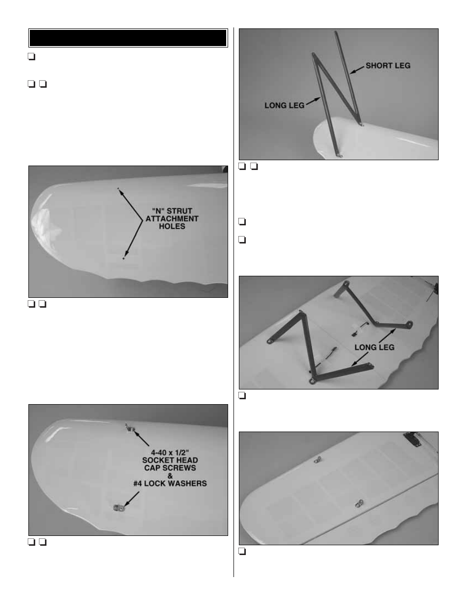 Install the top wing | Great Planes Curtis P-6E Hawk ARF 1/5 Scale - GPMA1219 User Manual | Page 22 / 36