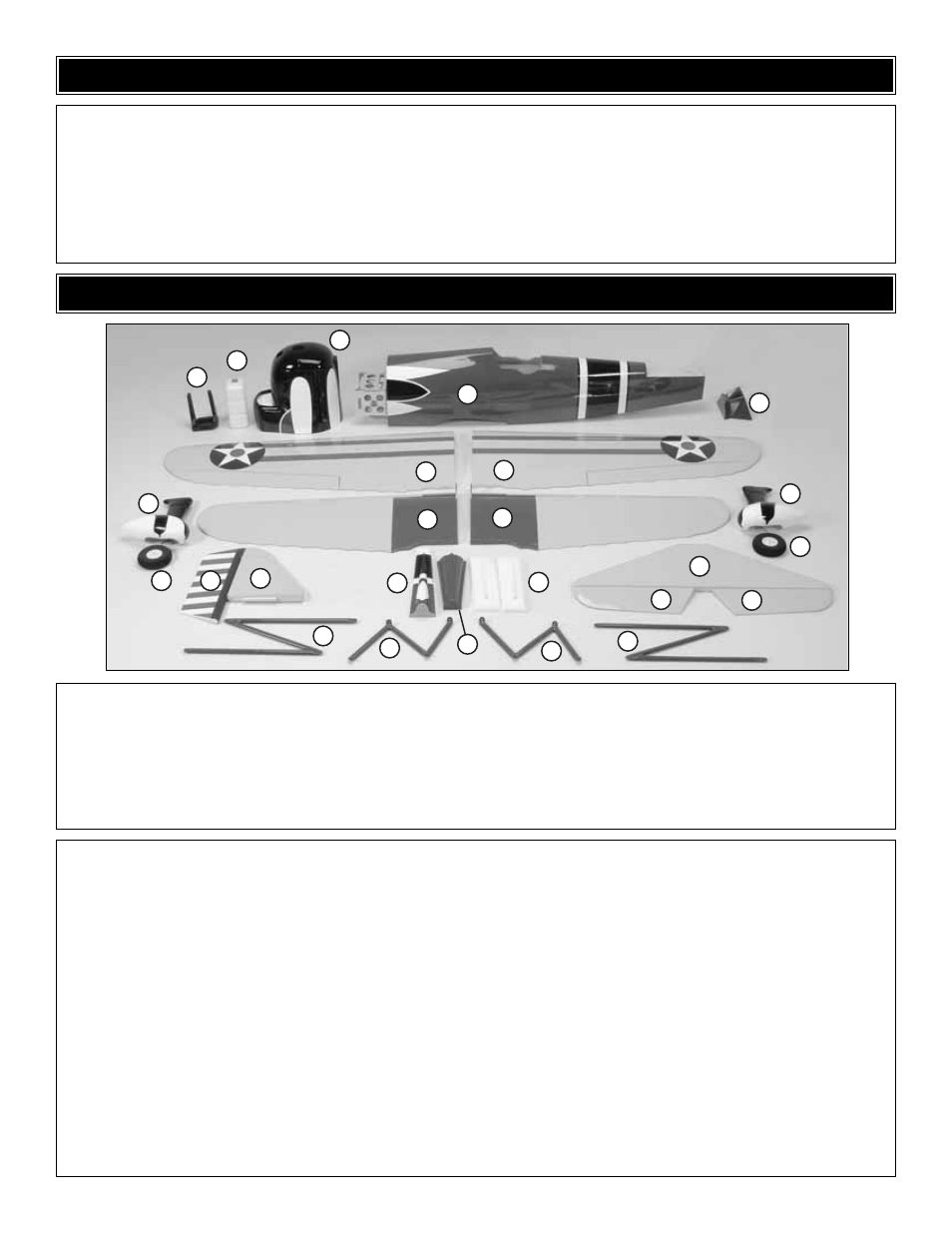 Kit contents, Kit inspection | Great Planes Curtis P-6E Hawk ARF 1/5 Scale - GPMA1219 User Manual | Page 5 / 36