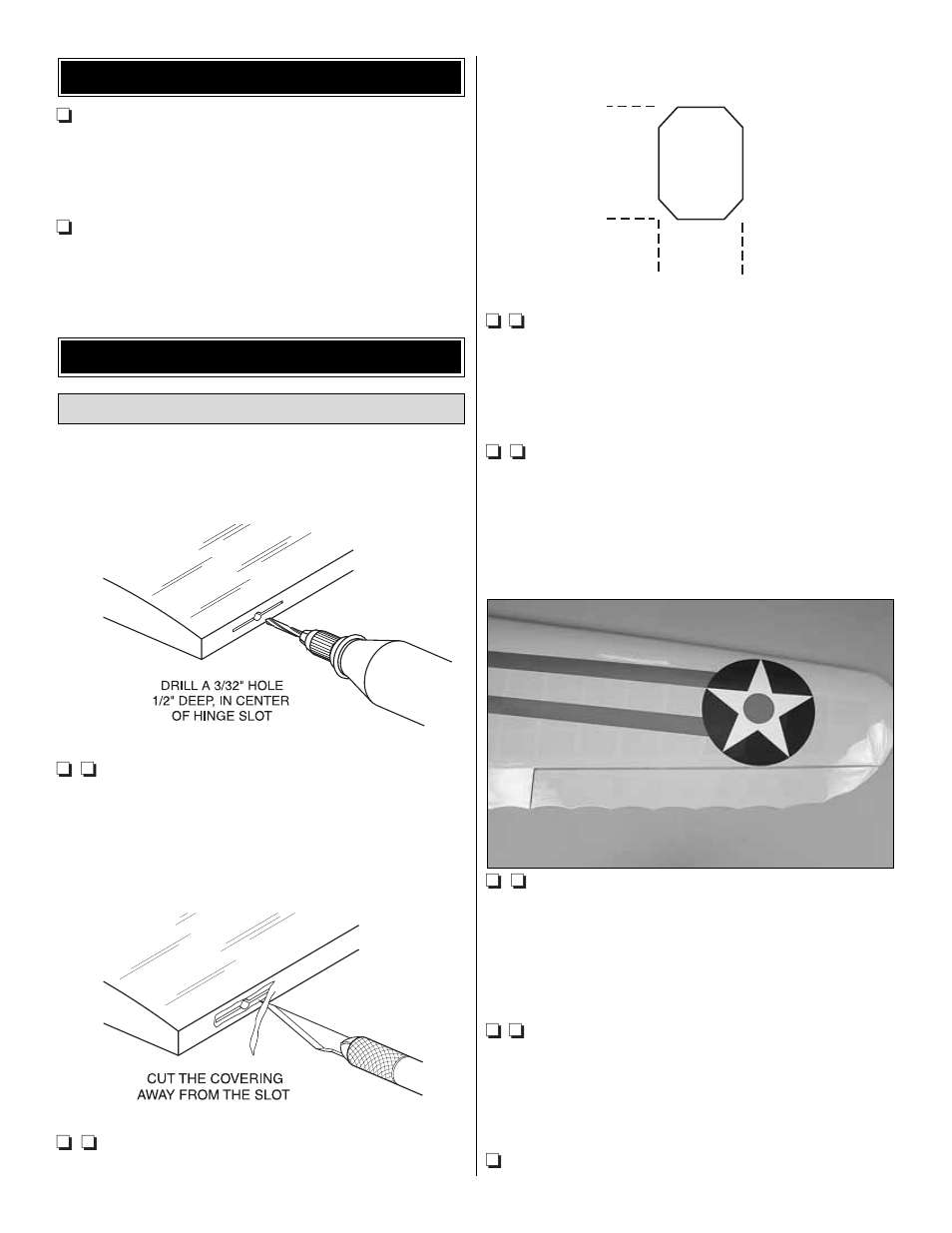 Build the wings preparations | Great Planes Curtis P-6E Hawk ARF 1/5 Scale - GPMA1219 User Manual | Page 7 / 36