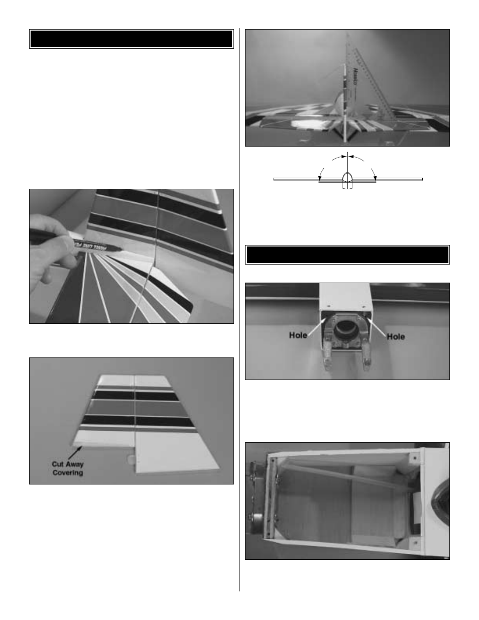 Engine installation, Install the fin and rudder | Great Planes Dazzler 40 ARF - GPMA1038 User Manual | Page 8 / 20