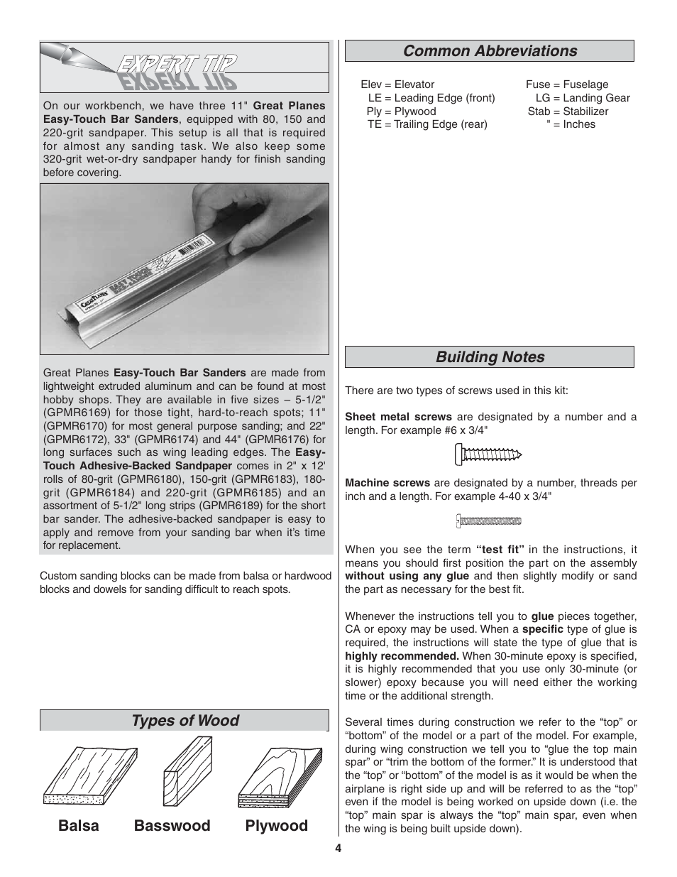 Great Planes Dazzler 40 Kit - GPMA0480 User Manual | Page 4 / 20
