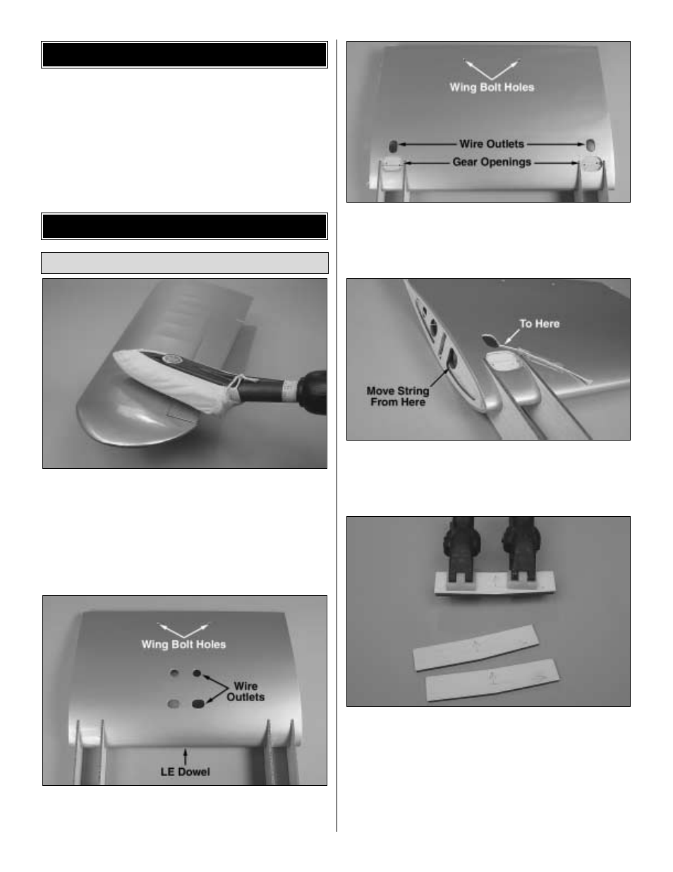 Build the wing preparations | Great Planes Douglas DC-3 EP ARF - GPMA1155 User Manual | Page 7 / 20