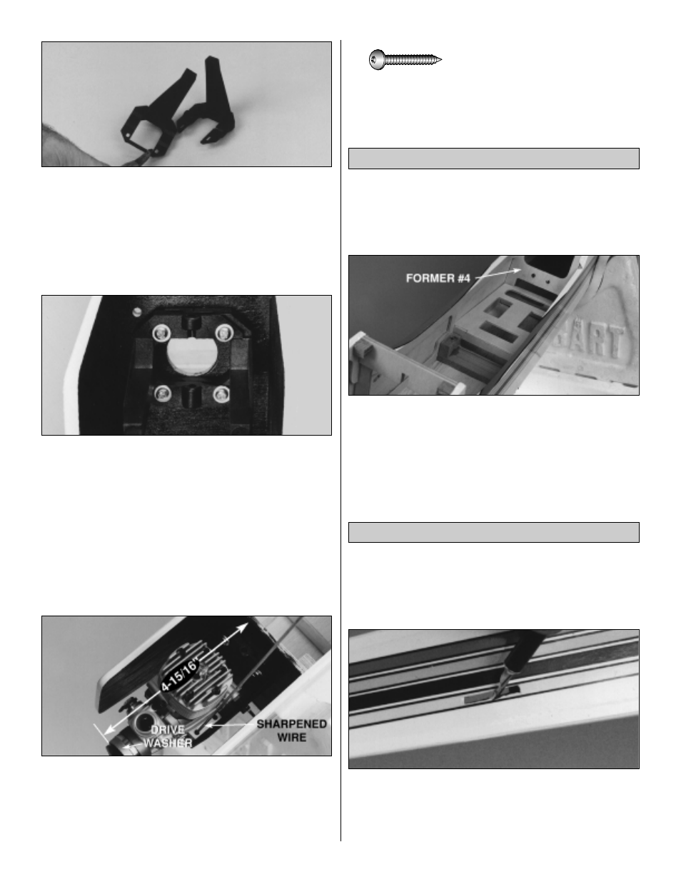 Install the pushrod tubes install the servo tray | Great Planes Easy Sport 40 ARF - GPMA1035 User Manual | Page 8 / 24