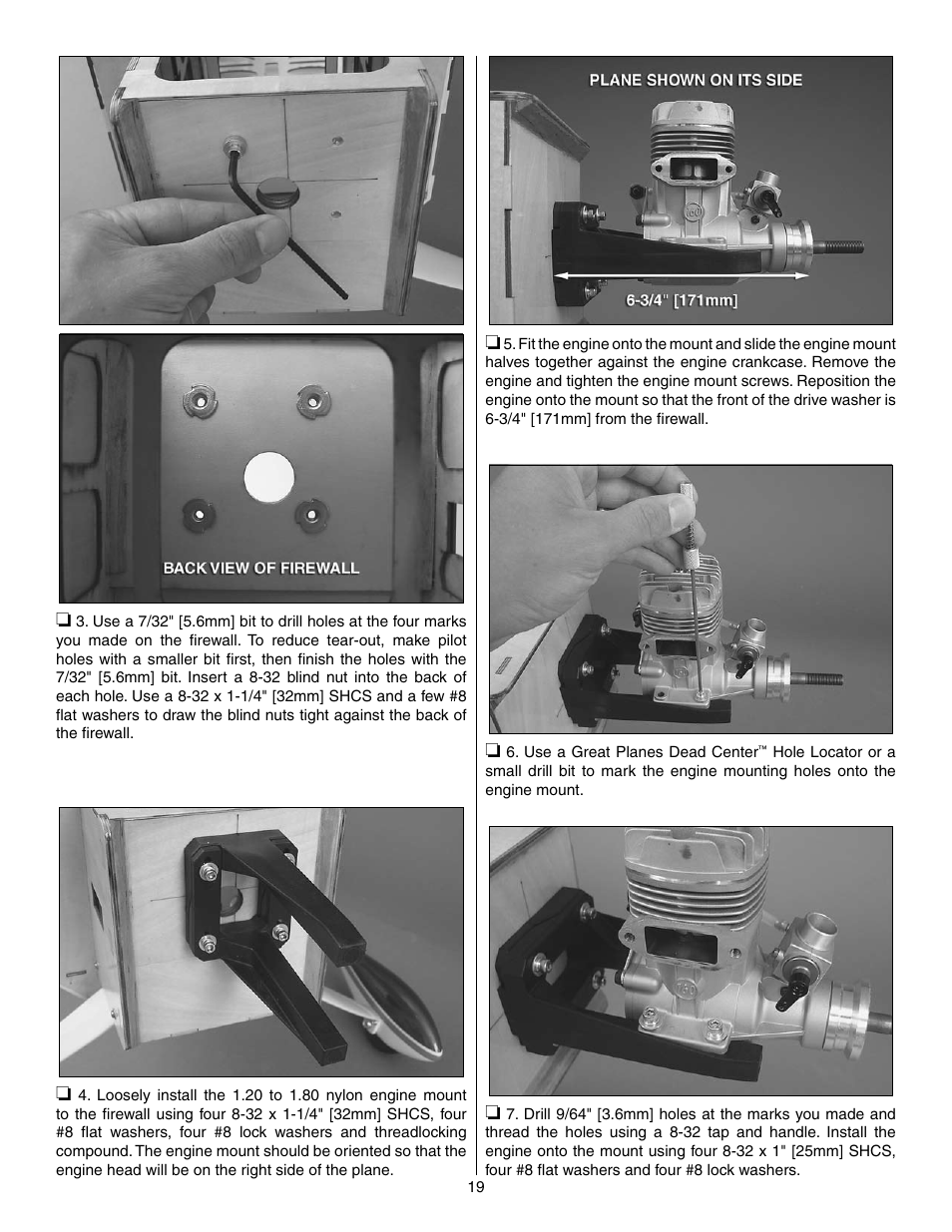 Great Planes Edge 540 1.60-43cc Performance Series ARF - GPMA1414 User Manual | Page 19 / 56