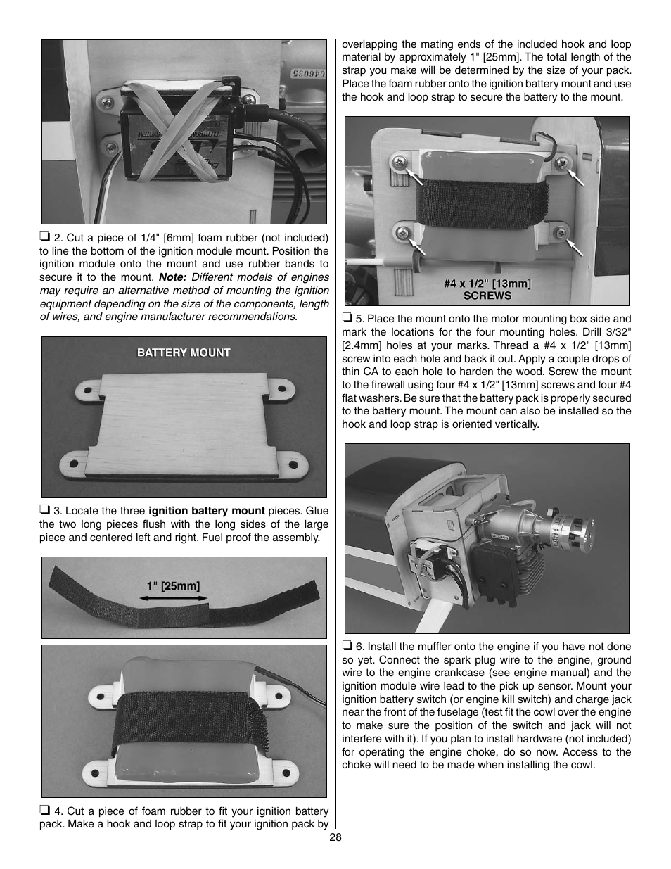 Great Planes Edge 540 1.60-43cc Performance Series ARF - GPMA1414 User Manual | Page 28 / 56