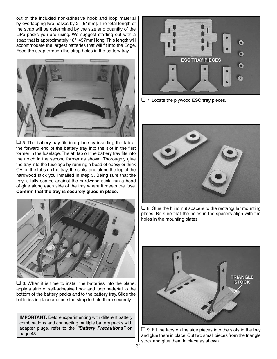 Great Planes Edge 540 1.60-43cc Performance Series ARF - GPMA1414 User Manual | Page 31 / 56