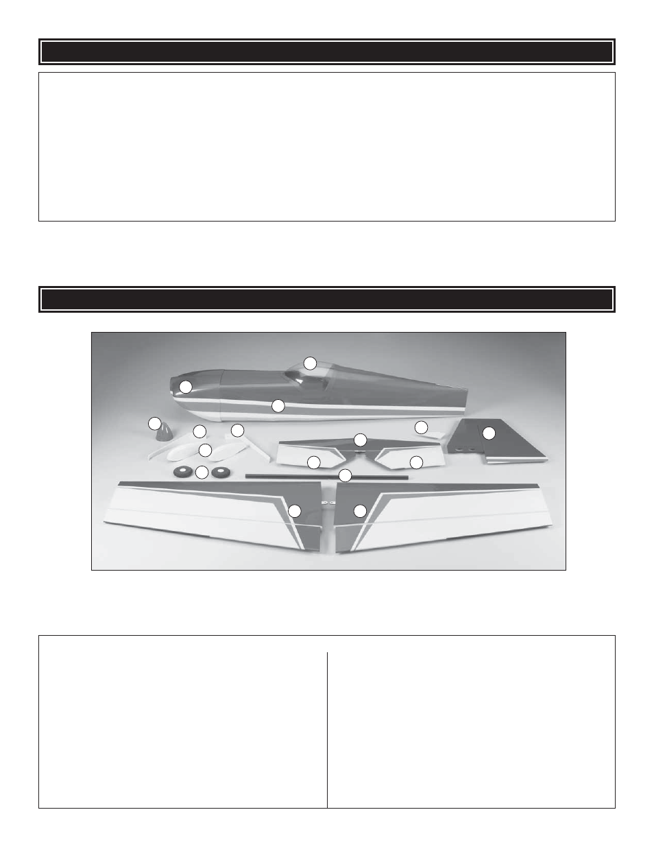 Kit inspection, Kit contents | Great Planes Edge 540 EP ARF - GPMA1550 User Manual | Page 6 / 24