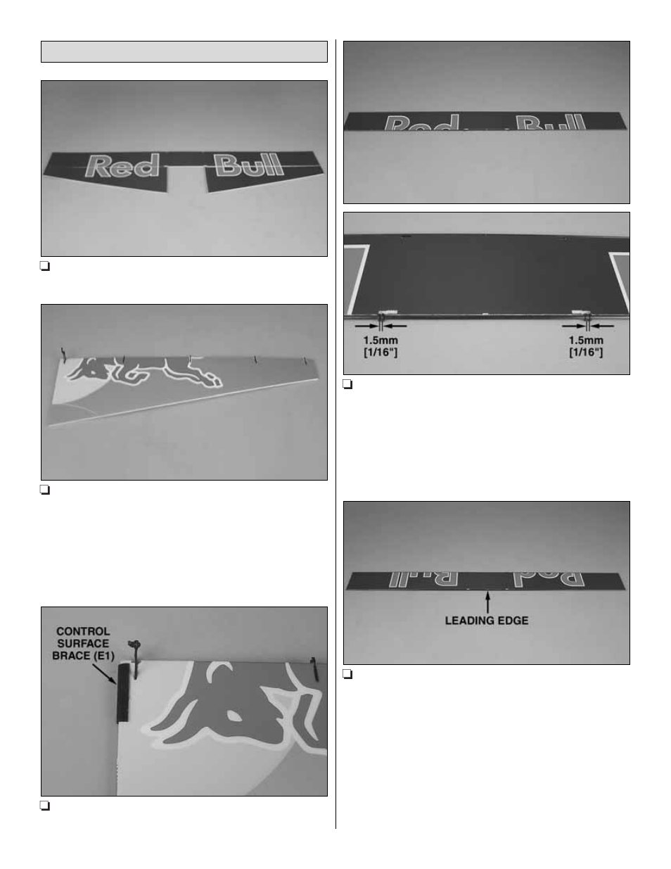 Assemble the wing | Great Planes Edge 540 FlatOuts 3D EP ARF - GPMA1113 User Manual | Page 9 / 24