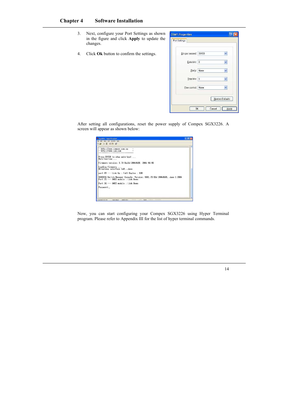 Compex Systems SGX3226 User Manual | Page 24 / 90