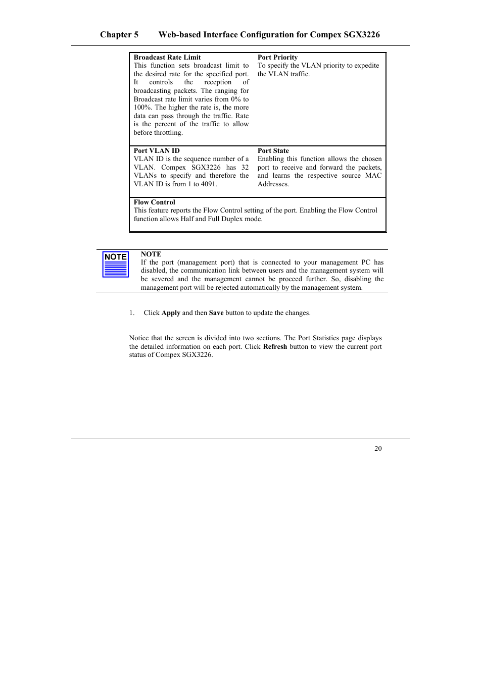 Compex Systems SGX3226 User Manual | Page 30 / 90