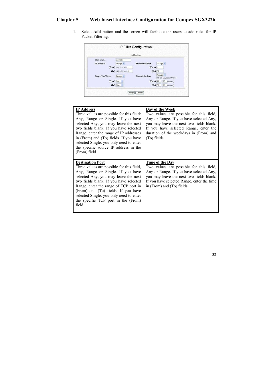 Compex Systems SGX3226 User Manual | Page 42 / 90