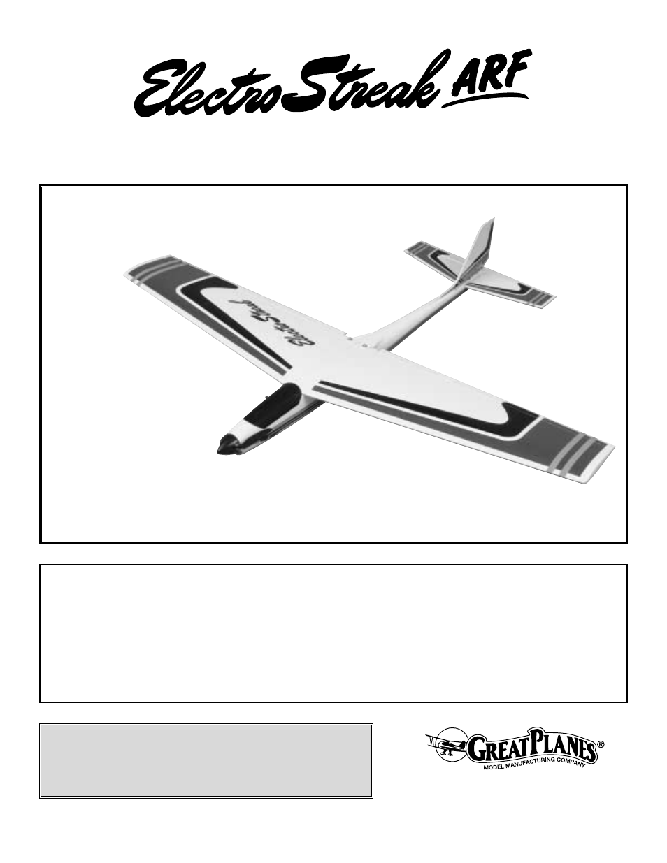 Great Planes ElectroStreak ARF - GPMA1055 User Manual | 23 pages