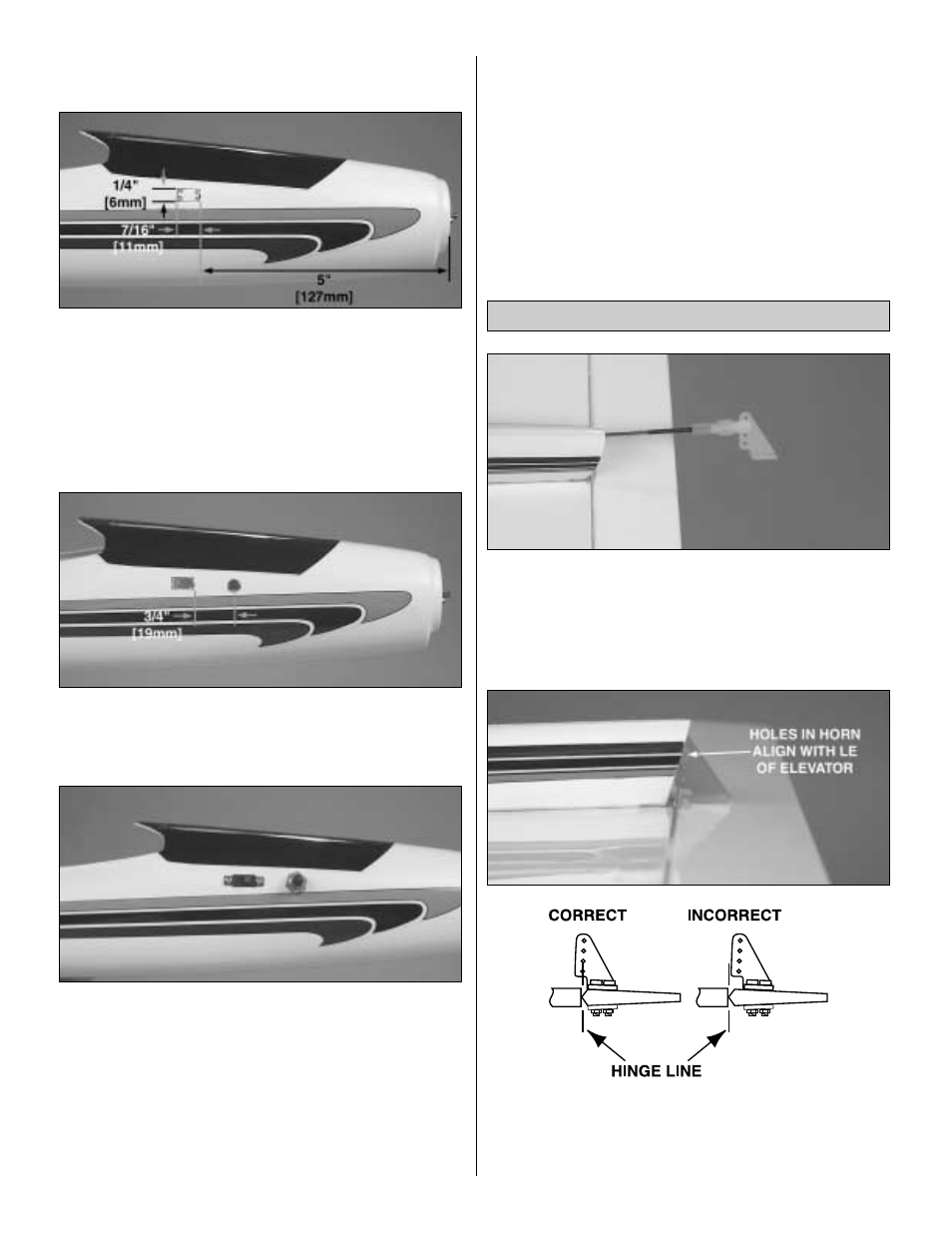 Install the elevator | Great Planes ElectroStreak ARF - GPMA1055 User Manual | Page 13 / 23