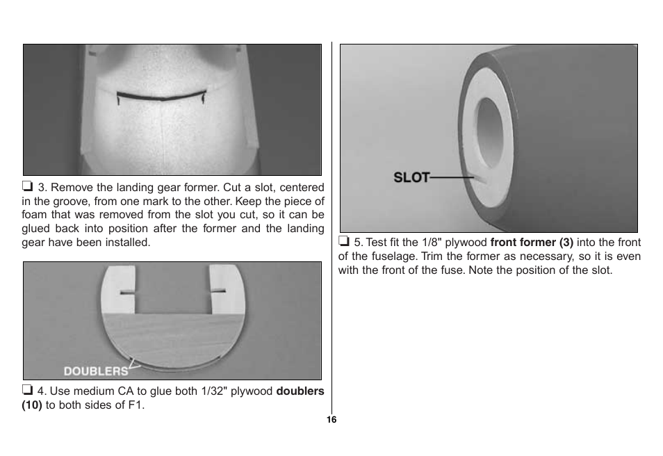 Great Planes Escapade ARF - GPMA1105 User Manual | Page 16 / 40