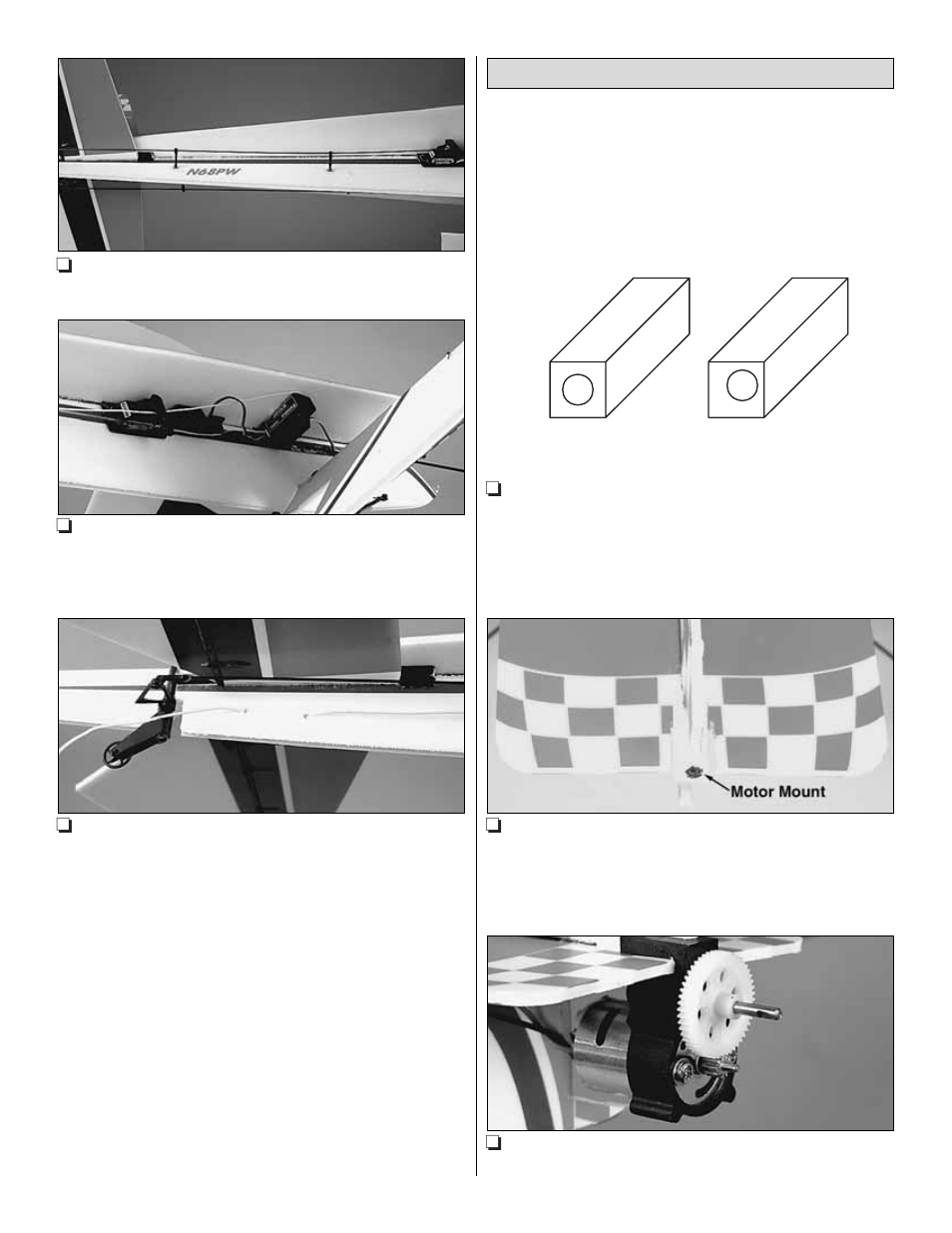 Mount the motor and gearbox | Great Planes Extra 300S FlatOuts EP ARF - GPMA1114 User Manual | Page 15 / 24