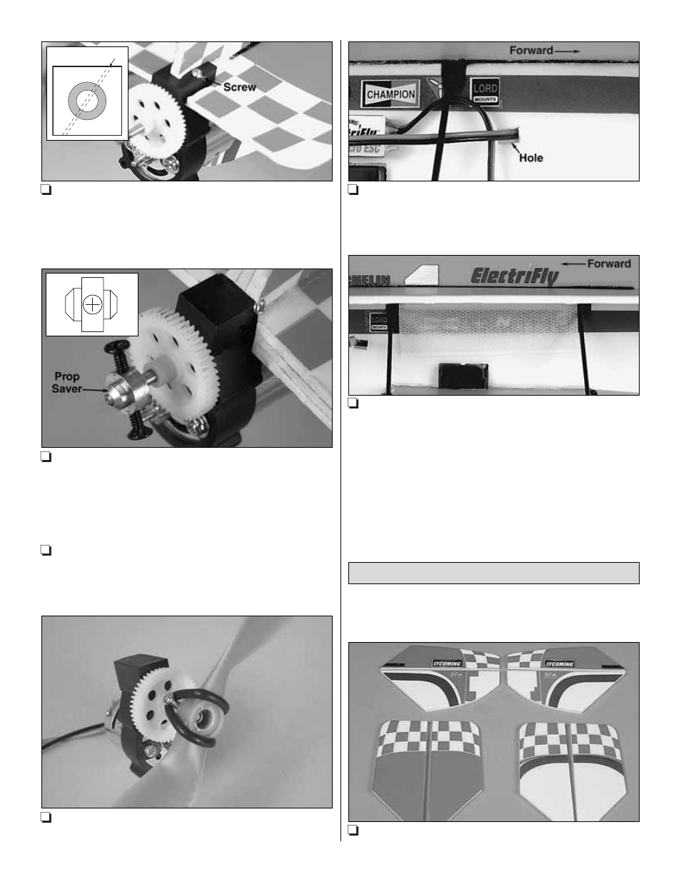 Firewall-mounted motor system | Great Planes Extra 300S FlatOuts EP ARF - GPMA1114 User Manual | Page 16 / 24