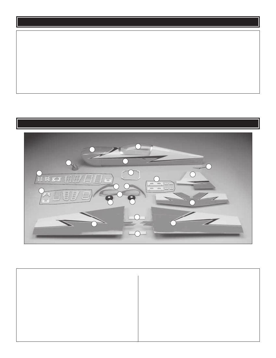 Kit inspection, Kit contents | Great Planes Extra 330S 3D E-Performance ARF - GPMA1543 User Manual | Page 6 / 28