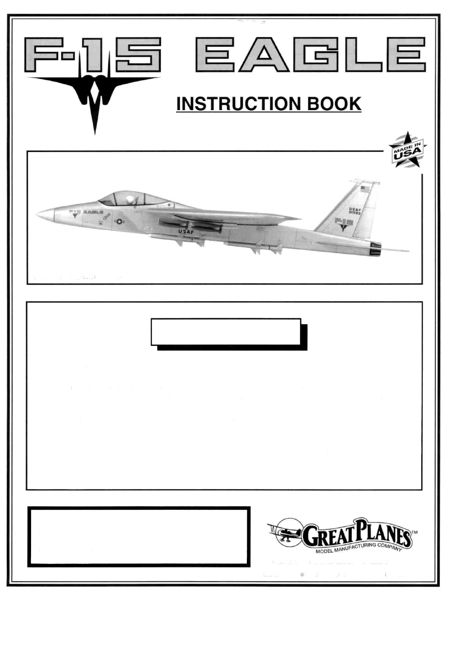 Great Planes F-15 Eagle 40 Kit - GPMA0438 User Manual | 53 pages