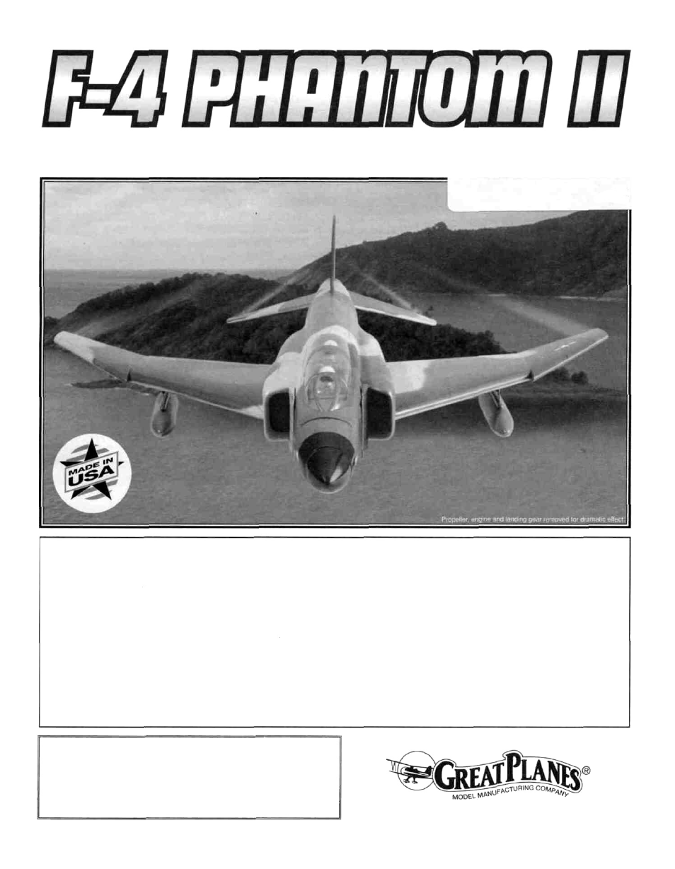 Great Planes F4 Phantom - GPMA0440 User Manual | 48 pages