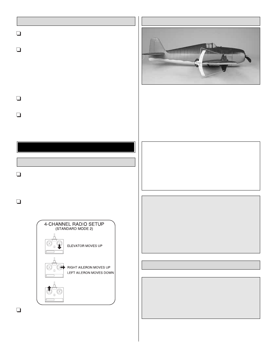 Get the model ready to fly, Balance the model cg, Set the control throws | Check the control directions, Apply the decals | Great Planes F6F Hellcat EP Park Flyer ARF - GPMA1159 User Manual | Page 13 / 16