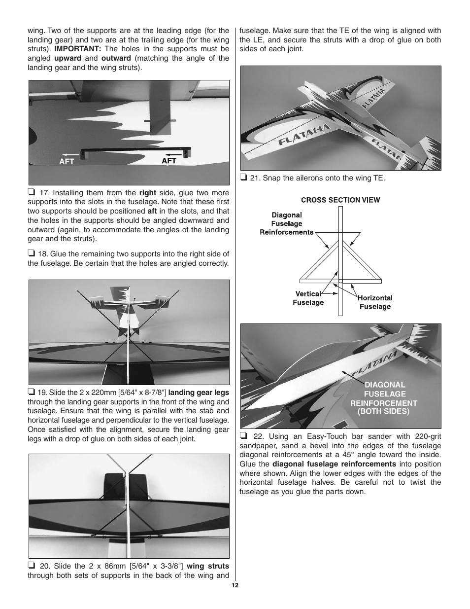 Great Planes Flatana FlatOuts EP ARF - GPMA1111 User Manual | Page 12 / 24