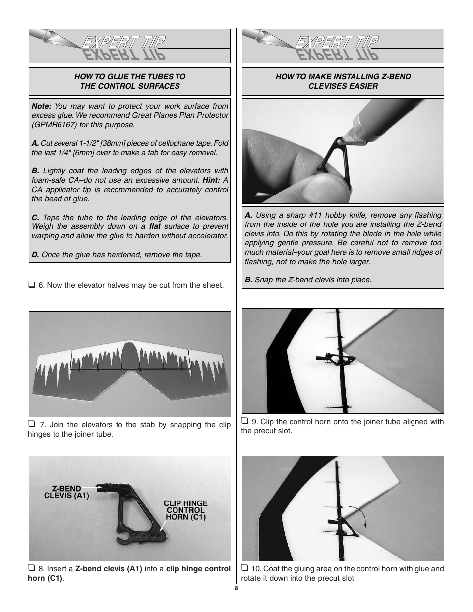 Great Planes Flatana FlatOuts EP ARF - GPMA1111 User Manual | Page 8 / 24