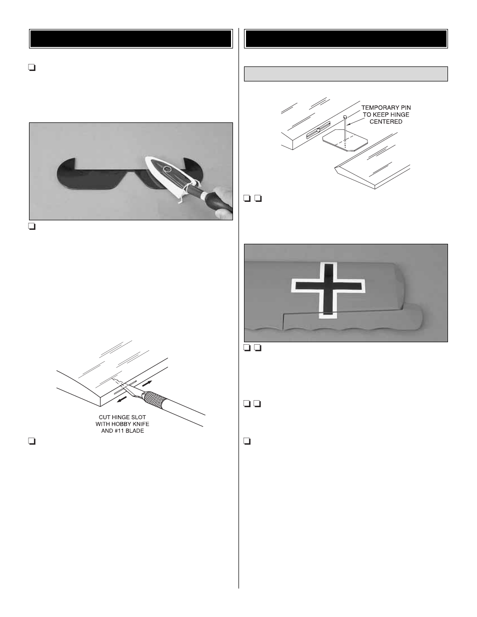 Assemble the wing preparations | Great Planes Fokker D.VII EP ARF - GPMA1141 User Manual | Page 6 / 20