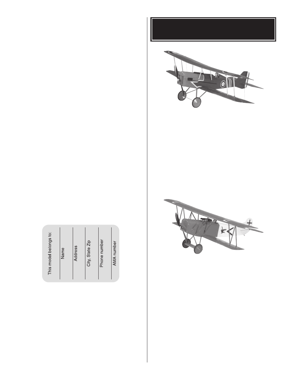 Great Planes Fokker Dr.1 WWI ARF - GPMA1142 User Manual | Page 20 / 20