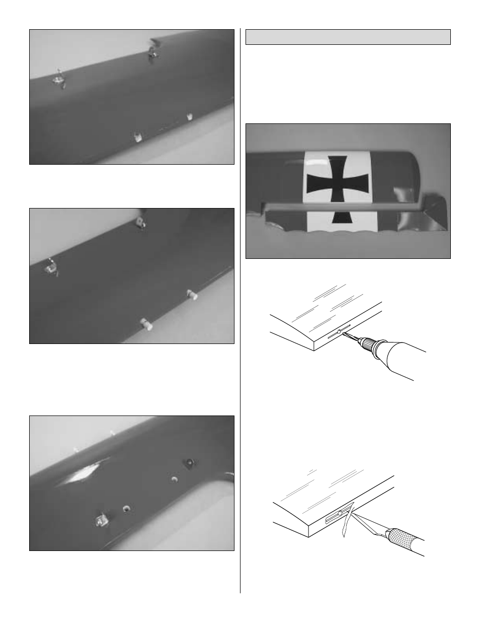 Assemble the top wing | Great Planes Fokker Dr-1 60 ARF - GPMA1380 User Manual | Page 10 / 35