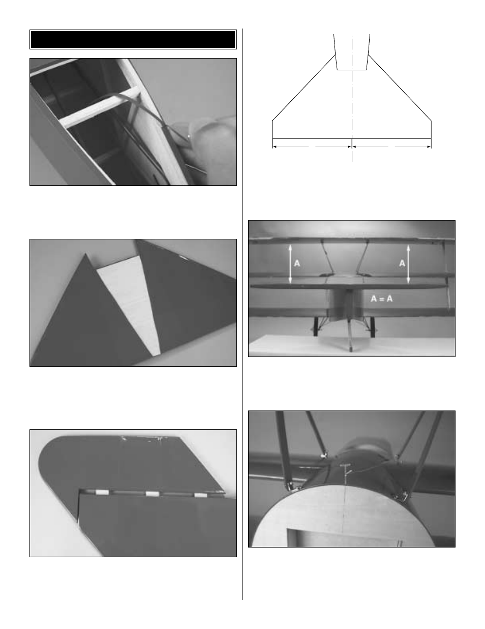 Installing the stab & rudder | Great Planes Fokker Dr-1 60 ARF - GPMA1380 User Manual | Page 16 / 35