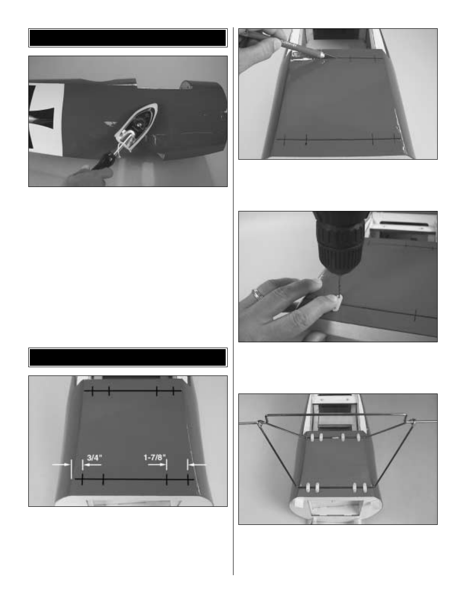 Build the fuselage preparations | Great Planes Fokker Dr-1 60 ARF - GPMA1380 User Manual | Page 7 / 35