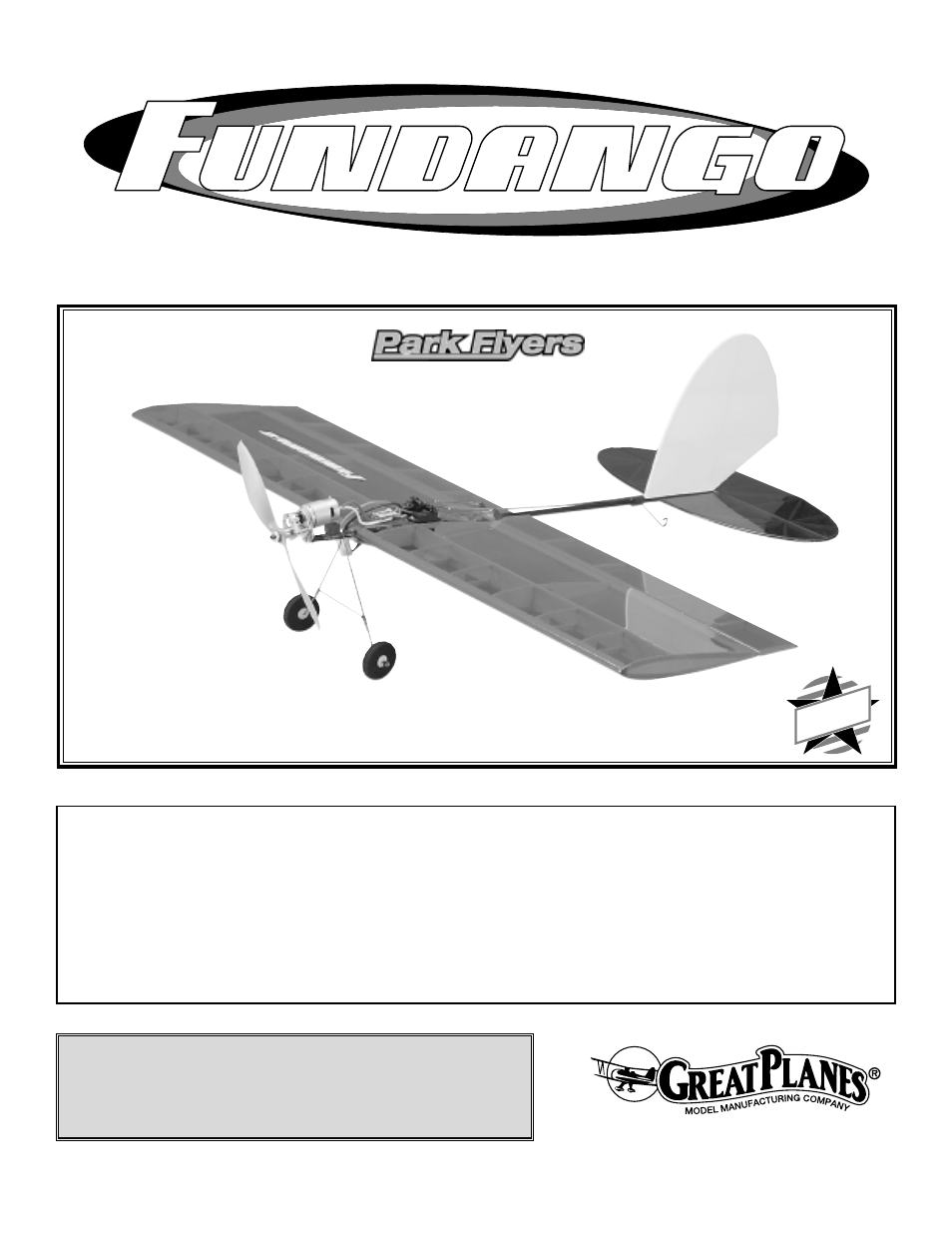 Great Planes Fundango Park Flyer Kit - GPMA0050 User Manual | 26 pages