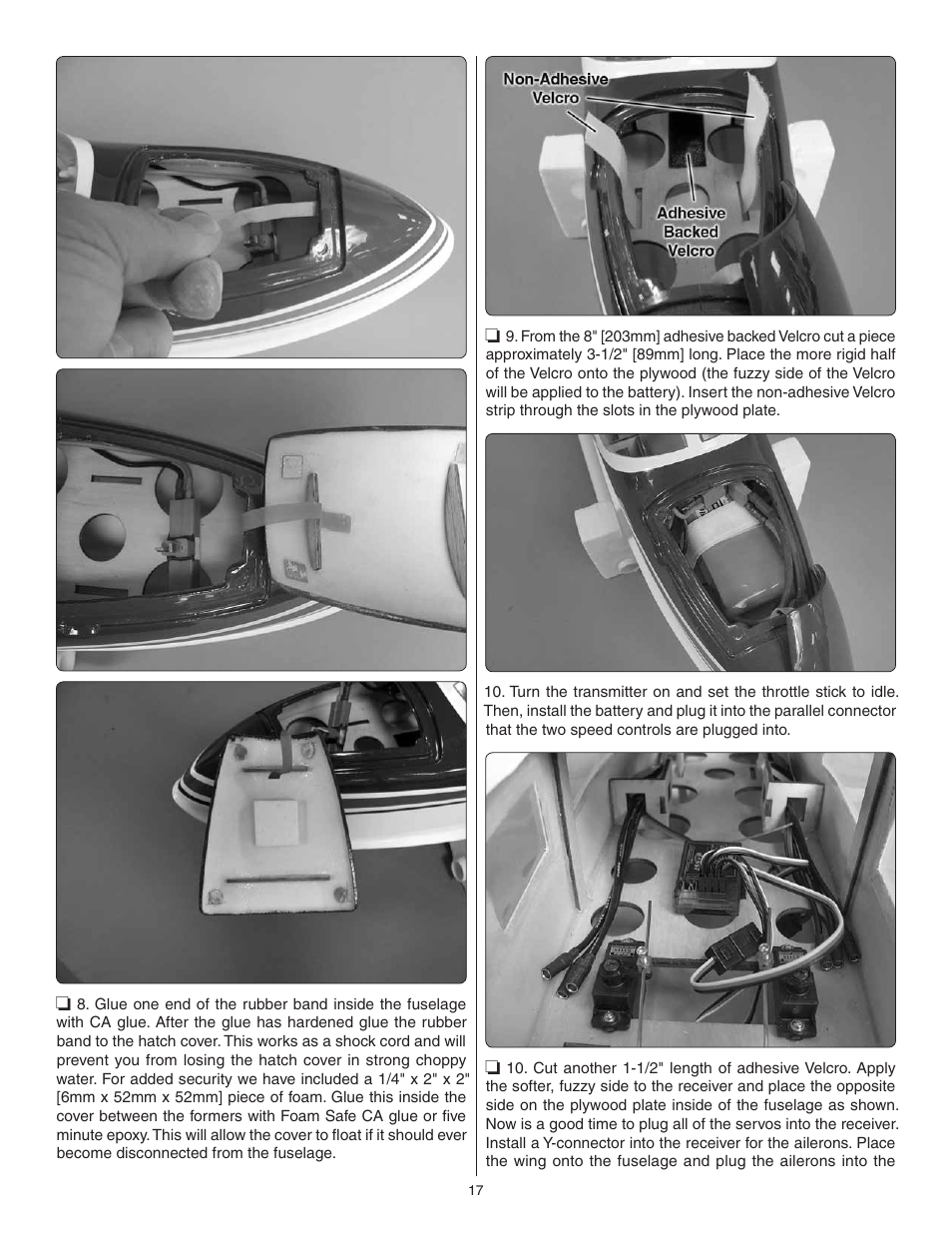 Great Planes G-44 Widgeon Seaplane EP ARF - GPMA1151 User Manual | Page 17 / 24