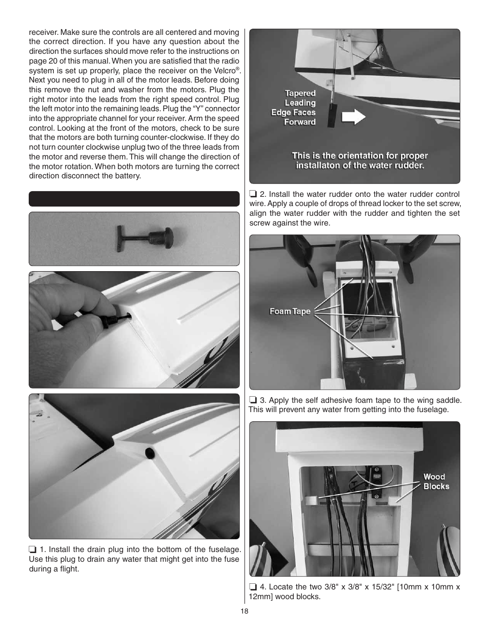 Final assembly | Great Planes G-44 Widgeon Seaplane EP ARF - GPMA1151 User Manual | Page 18 / 24