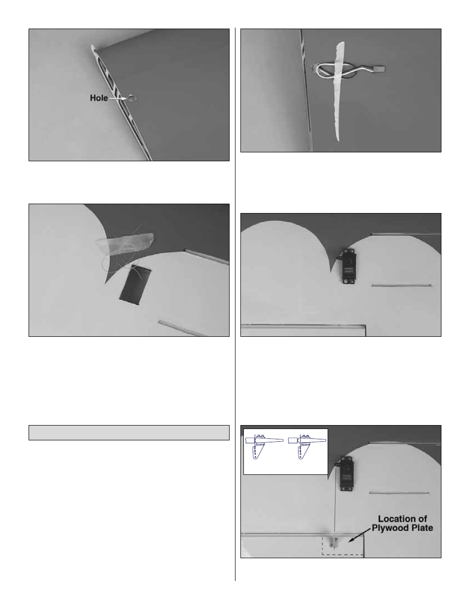 Install the aileron servos and pushrods | Great Planes Gee Bee ARF - GPMA1326 User Manual | Page 9 / 35