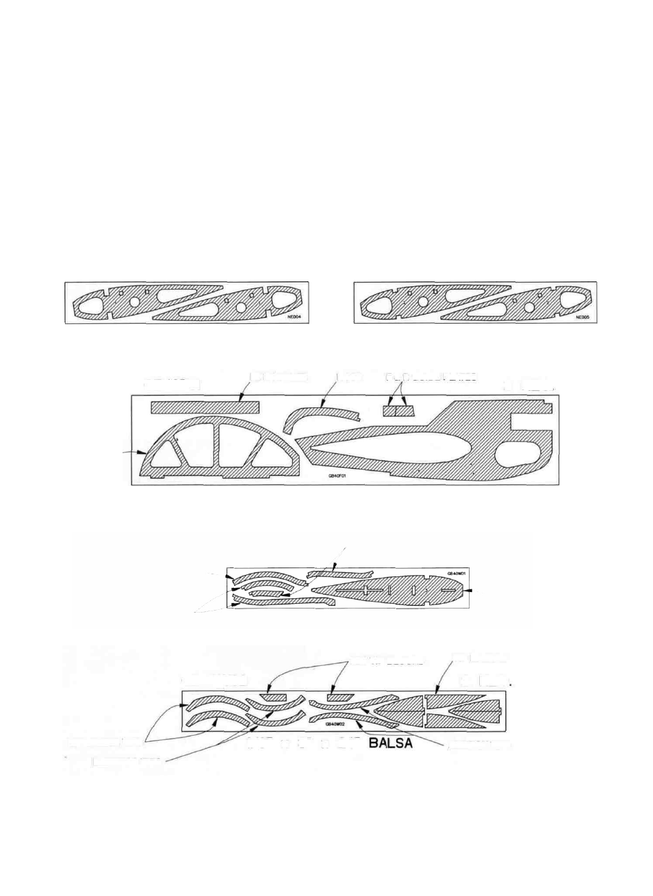 Die-cut patterns | Great Planes Gee Bee Profile 40 Kit - GPMA0485 User Manual | Page 5 / 27