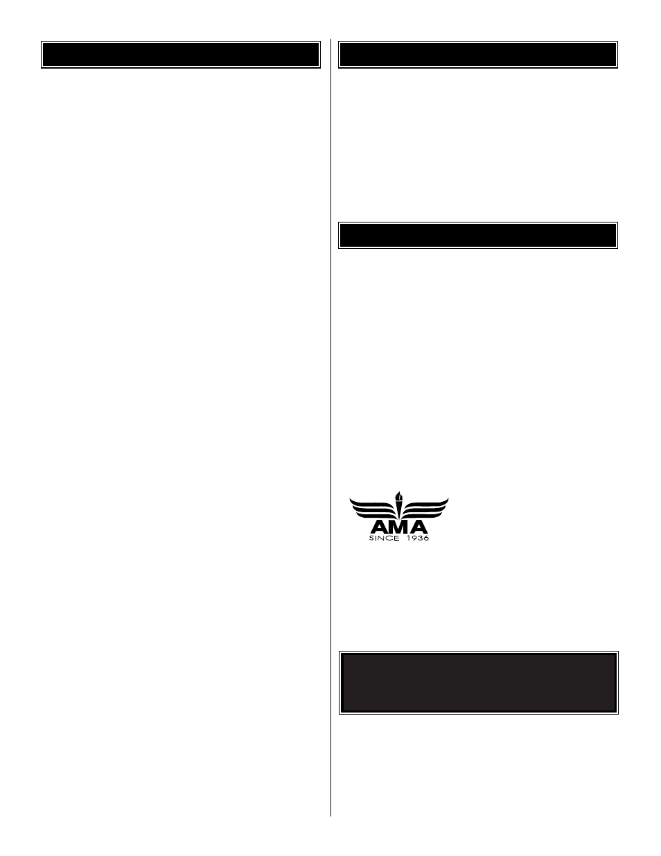 Ama introduction table of contents | Great Planes Giant Aeromaster ARF - GPMA1225 User Manual | Page 2 / 32