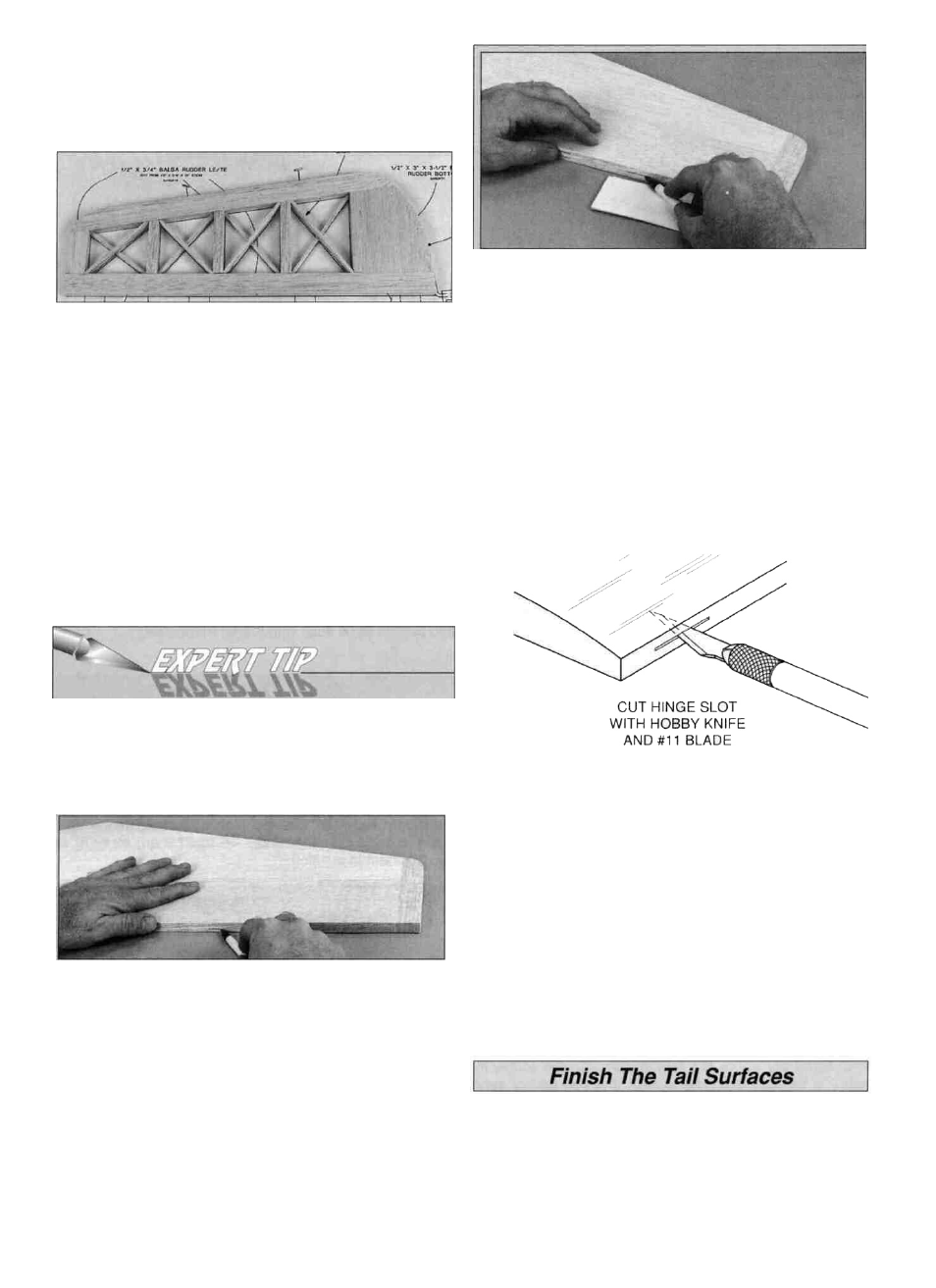 Hinge the tail surfaces | Great Planes Giant Aeromaster Kit - GPMA0502 User Manual | Page 12 / 52