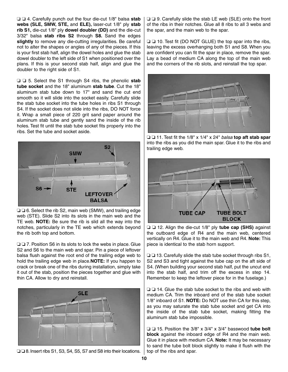 Great Planes Giant Extra 330L Kit - GPMA0250 User Manual | Page 10 / 54