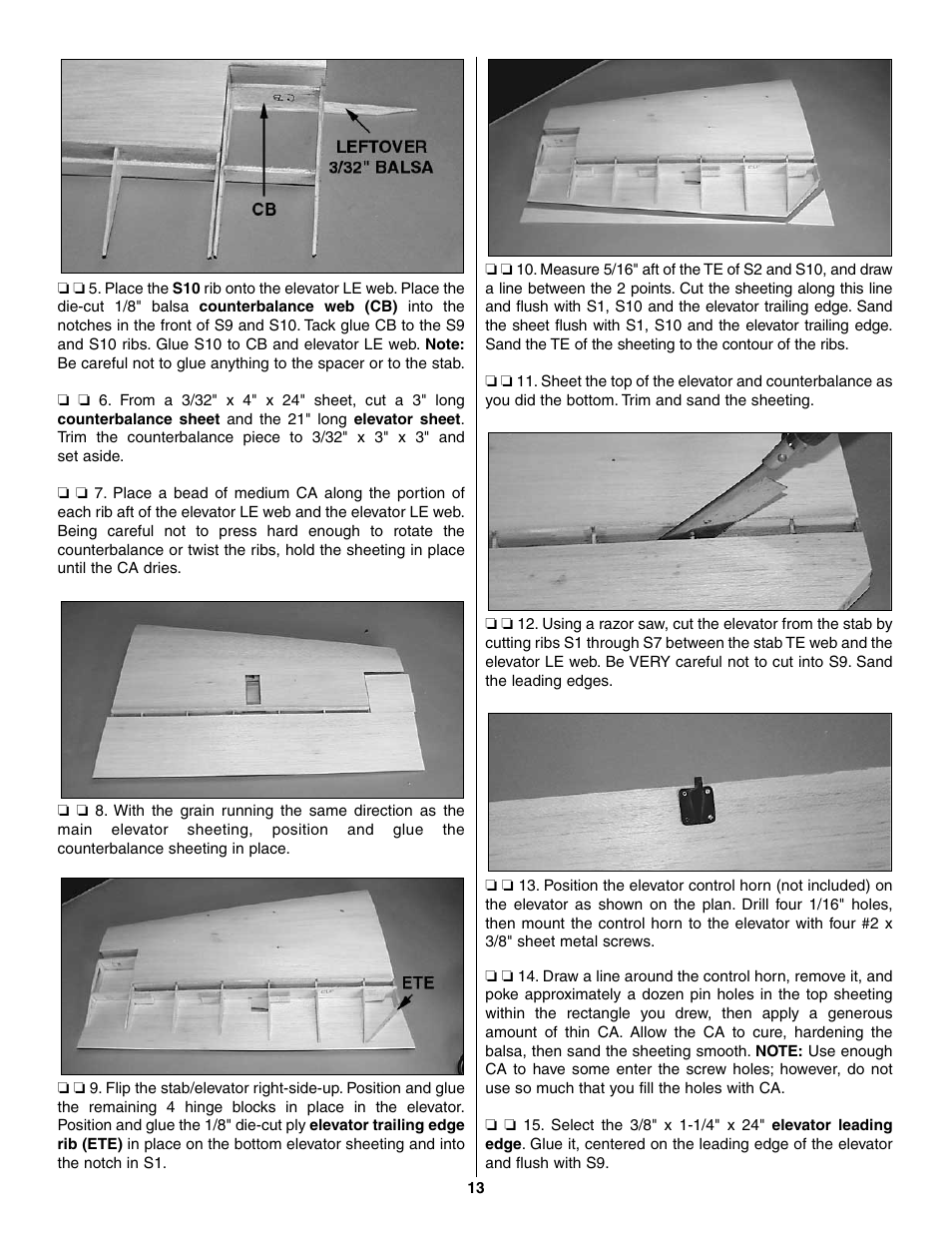 Great Planes Giant Extra 330L Kit - GPMA0250 User Manual | Page 13 / 54