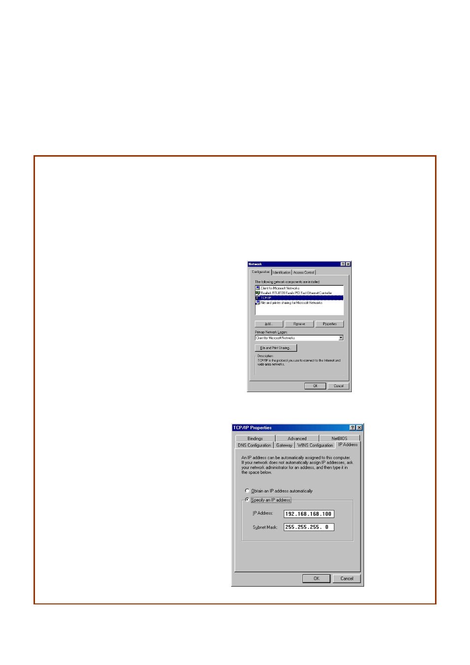 Configure the ip address | Compex Systems 802.11N User Manual | Page 21 / 77