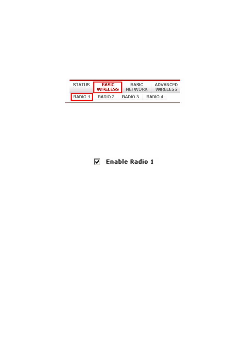 Basic wireless tab, Enable the radio, Basic wireless settings | Compex Systems 802.11N User Manual | Page 33 / 77