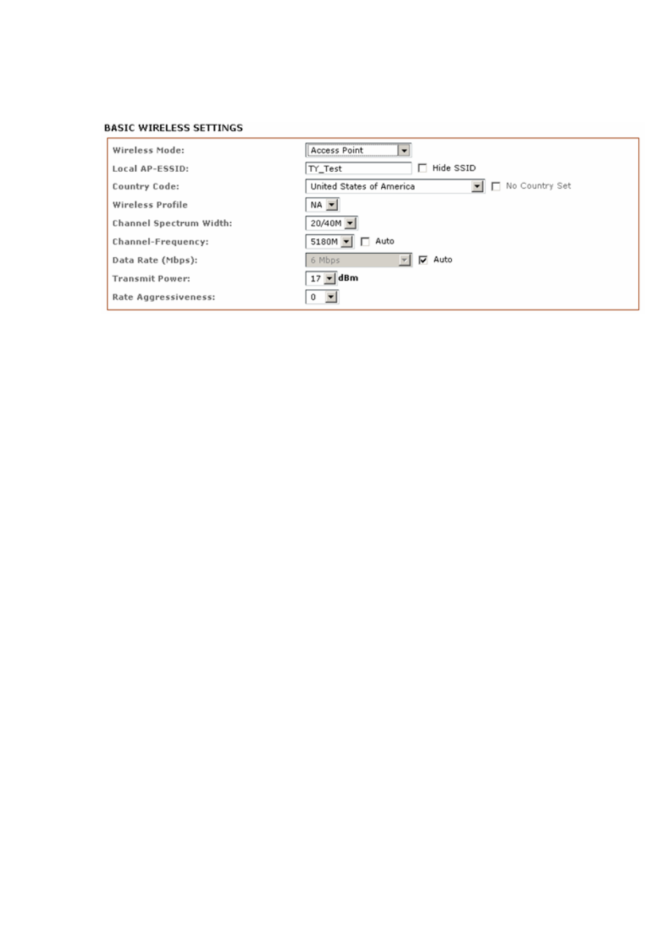 Access point parameters settings | Compex Systems 802.11N User Manual | Page 35 / 77