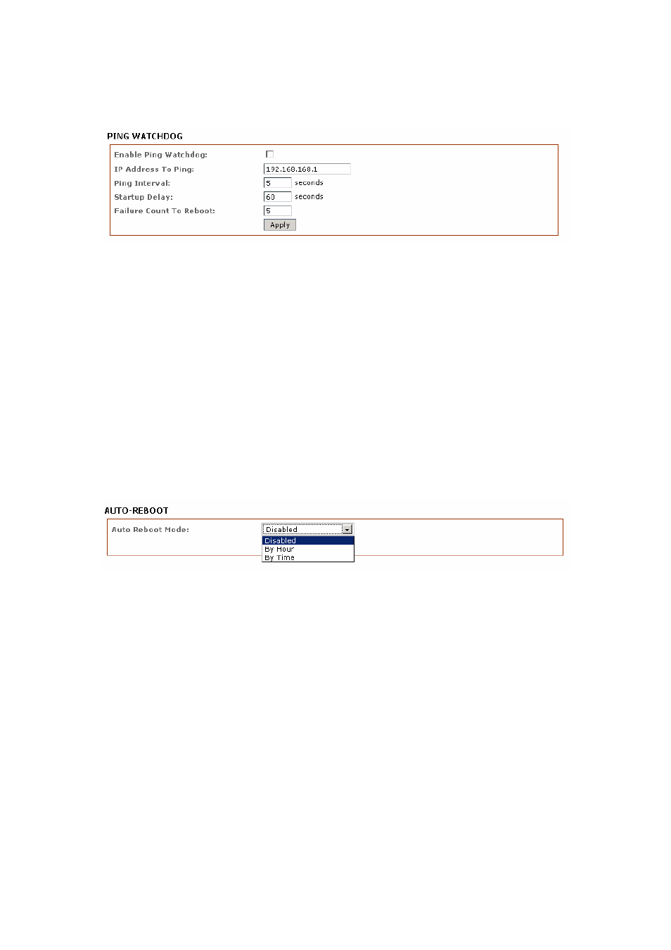 Ping watchdog, Auto-reboot | Compex Systems 802.11N User Manual | Page 55 / 77