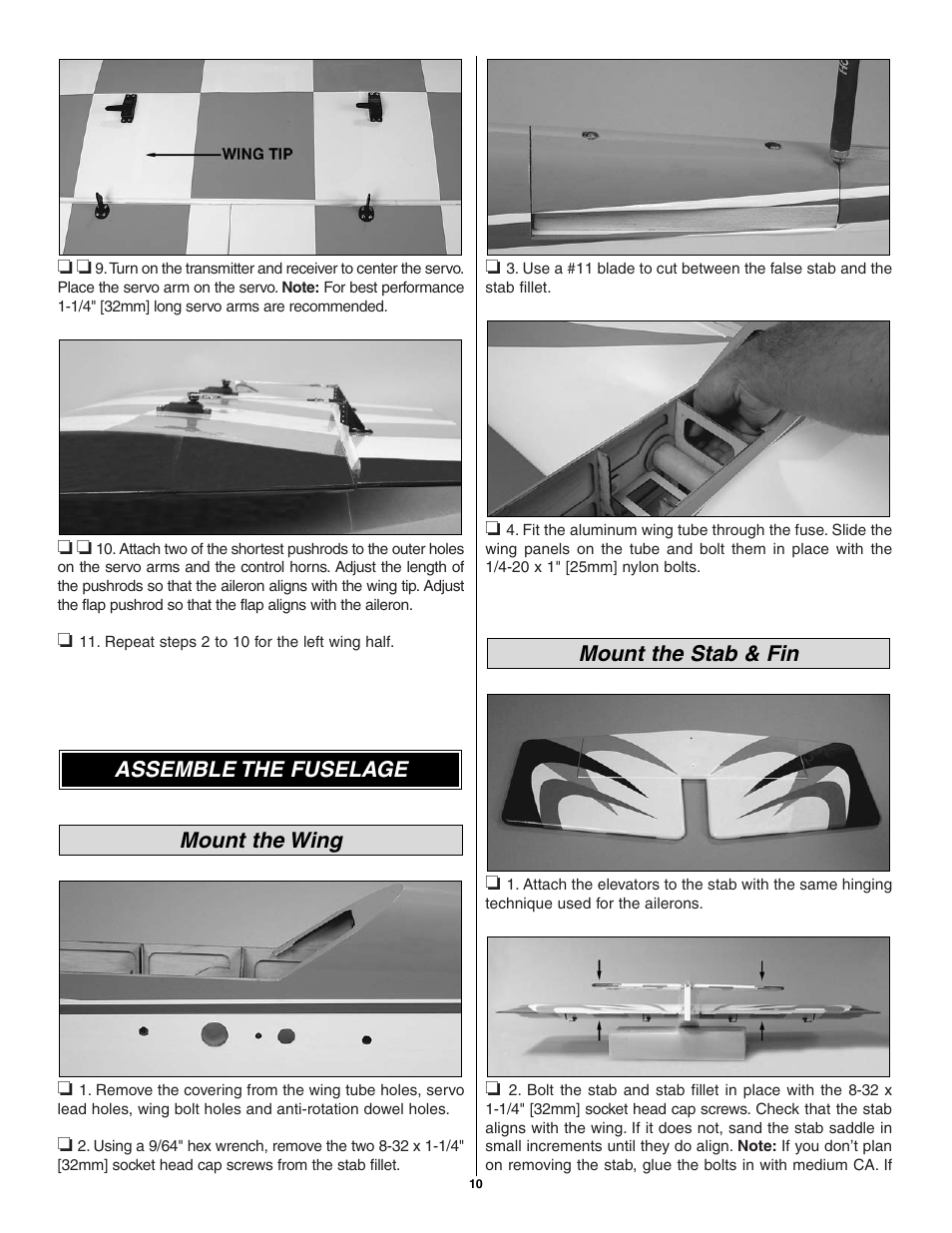 Great Planes Giant U-Can-Do 3D - GPMA1271 User Manual | Page 10 / 24