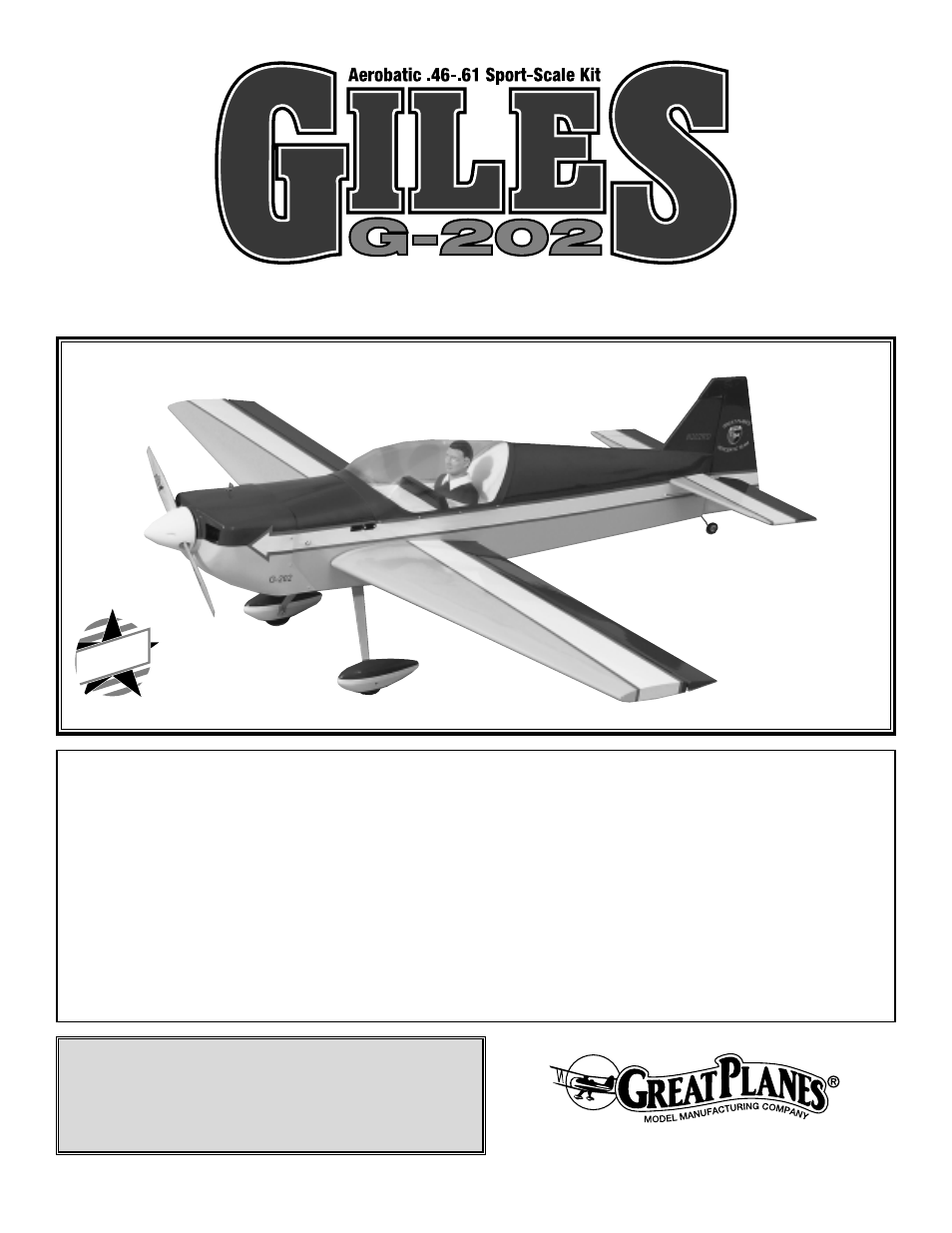 Great Planes Giles G-202 46 Kit - GPMA0238 User Manual | 52 pages