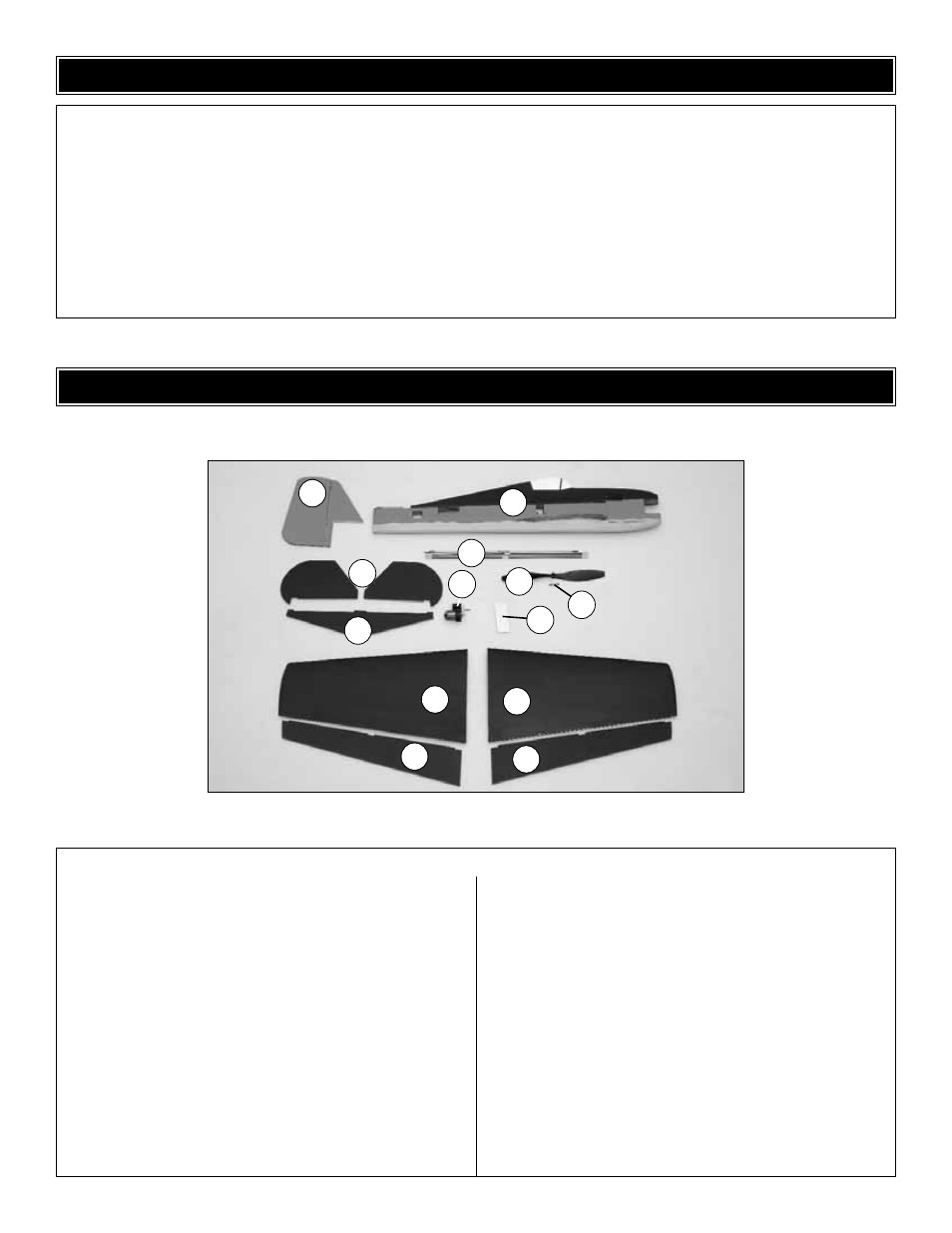 Kit inspection, Kit contents | Great Planes Hellcat Fun Force EP ARF - GPMA1196 User Manual | Page 6 / 20